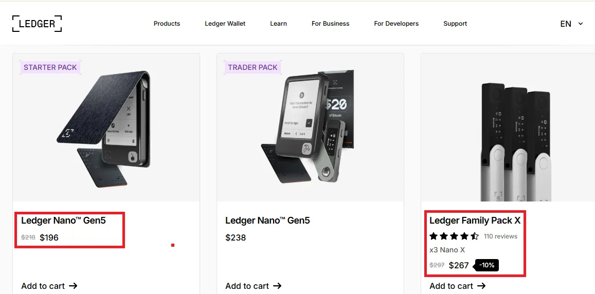 Ledger Wallet offer